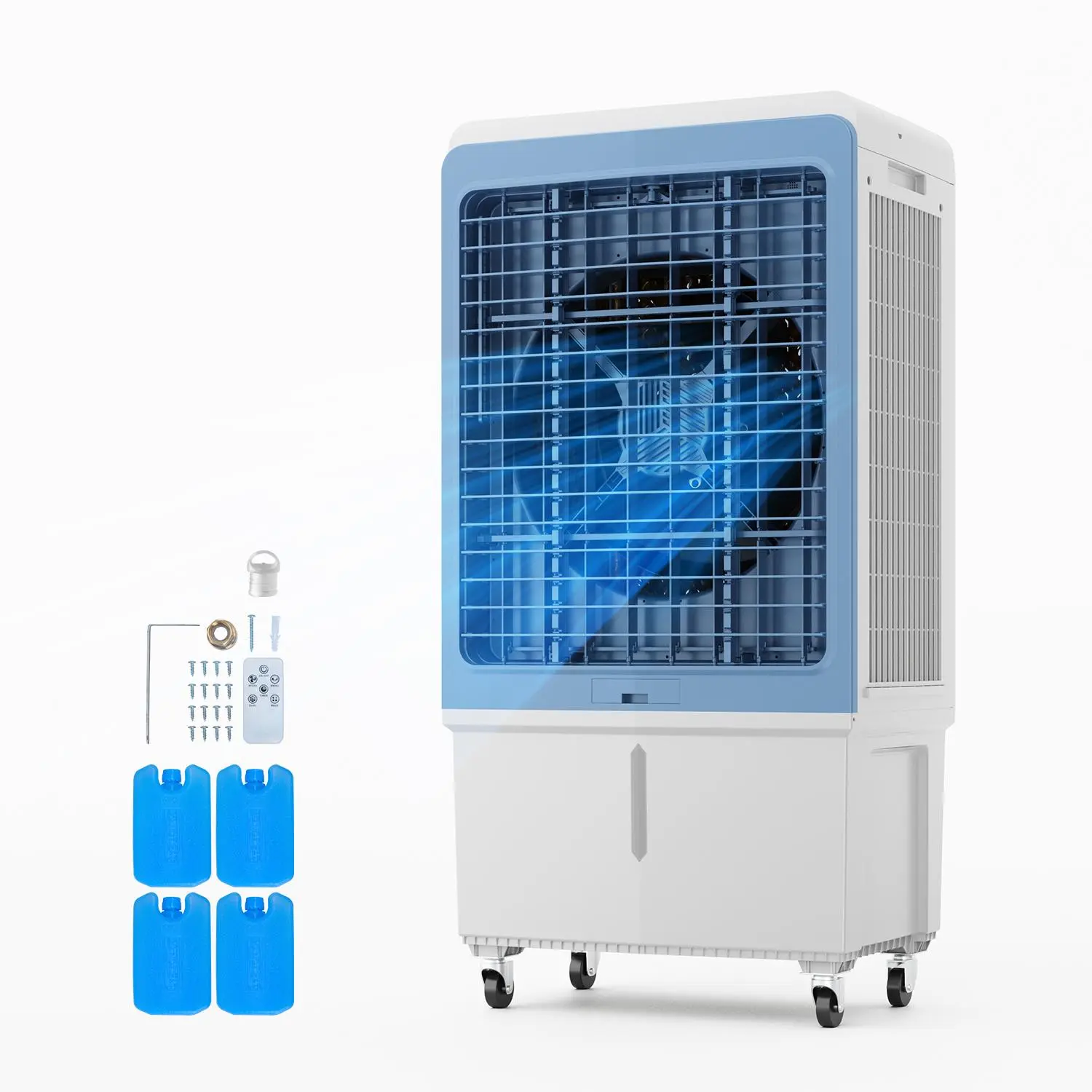 Enfriador de aire evaporativo VEVOR de 3100 CFM con control remoto