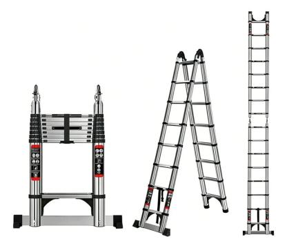 Escalera Telescopica De Acero Inoxidable 5metros 16 Peldano