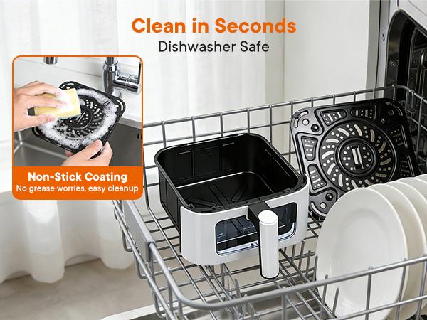 【Summer Sale】4QT Air Fryer with Visible Window, 1500W Digital Touchscreen Air Fryer with 8 Presets, Auto Shut Off & Nonstick Dishwasher Safe Basket, 60-Min Timer, Max 400&deg;F
