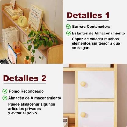 Escritorio Para Computadora Heaimo 100x48x120cm Con Librero Integrado Y Gabinetes De Almacenamiento Mesa De Oficina Home Office Escritorio De Estudio Con Estantes Organizadores Multifuncional Gris