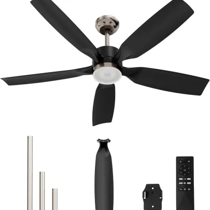 Ventilador de techo de perfil bajo de 52 pulgadas con luz y control remoto
