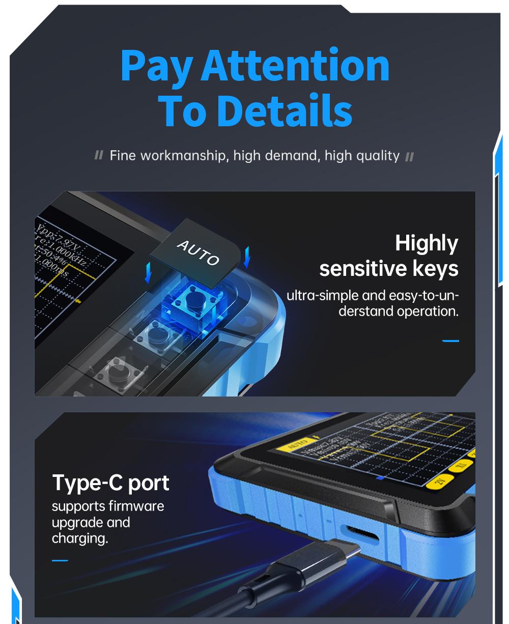 FNIRSI DSO-152 Pocket Oscilloscope for Car Audio Gain, Clipping Check & DIY Learning