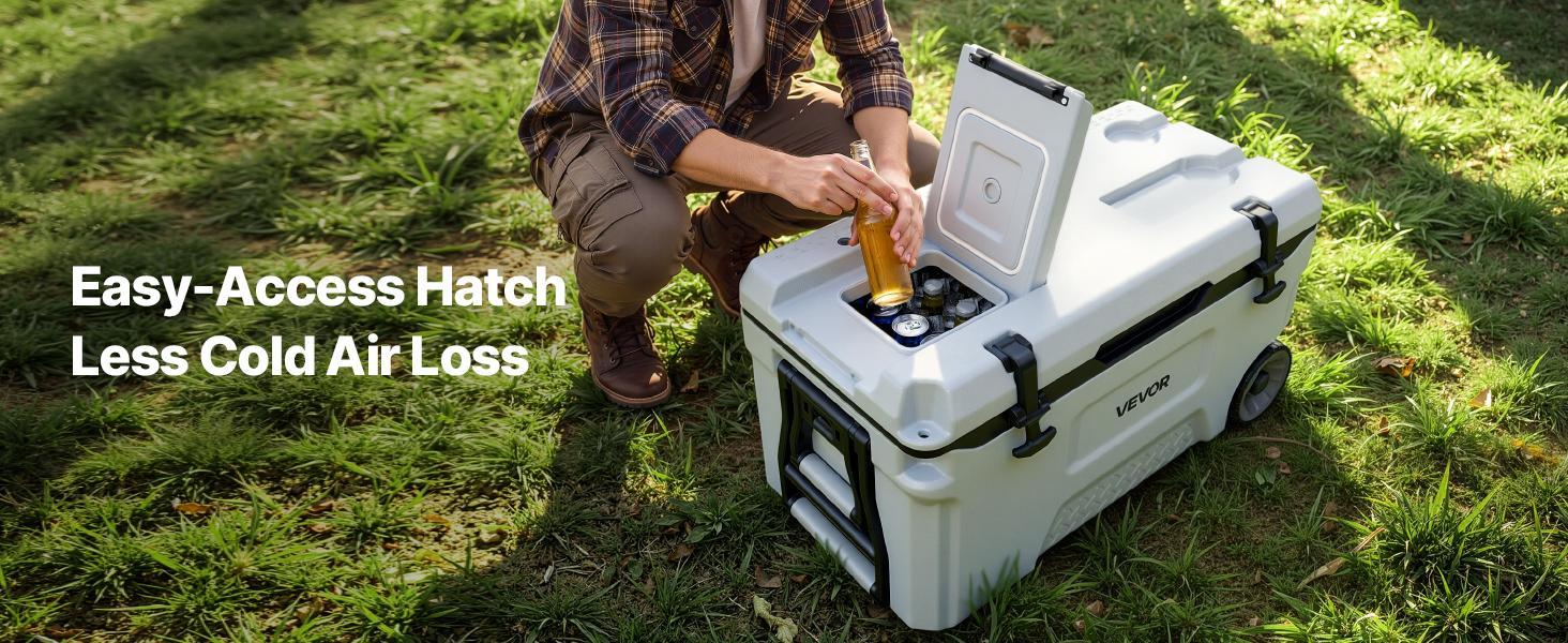 【FathersDayGift】VEVOR Hard Cooler, 52QT Portable Rolling Cooler with Wheels, Leak-Resistant Coolbox Keeps Contents Cool for 48 Hours, Ice Retention Insulated Chests, Ultra-Light for Outdoor Picnics, Grill, Camping 【FathersDayGift】VEVOR Hard Cooler, 52QT Portable Rolling Cooler with Wheels, Leak-Resistant Coolbox Keeps Contents Cool for 48 Hours, Ice Retention Insulated Chests, Ultra-Light for Outdoor Picnics, Grill, Camping