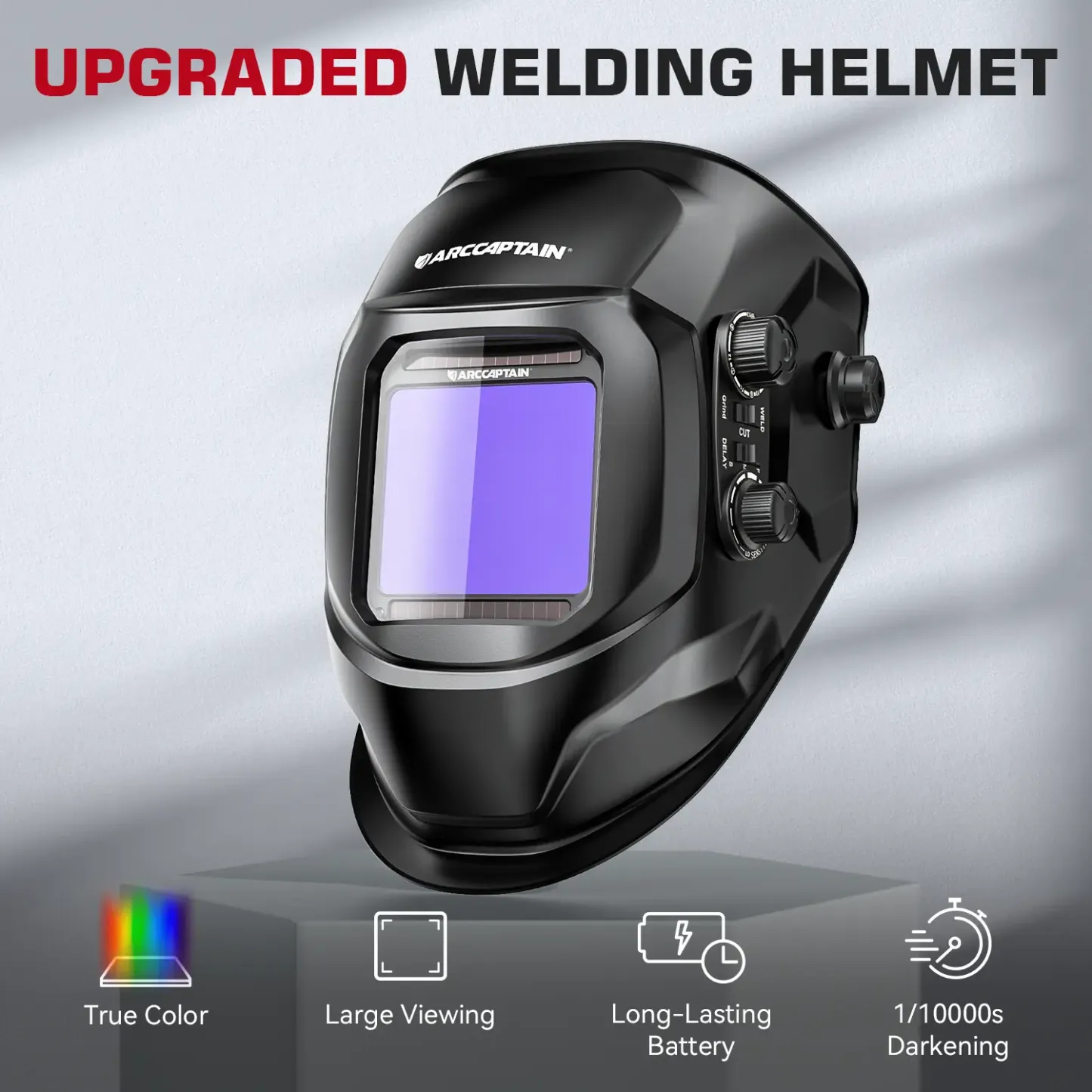 Casco de soldadura con oscurecimiento automático ARCCAPTAIN HSH-G999