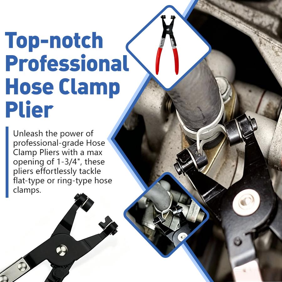 【DealsForYouDays】9PCS Hose Clamp Pliers, Automotive Pliers Kit,Long Reach Hose Clamp Tool Remover for Water Hose and Automotive Coolant Radiator Heater with Flexible Wire Long Reach Hose Clamp and Flat Band Pliers #DealsForYouDays