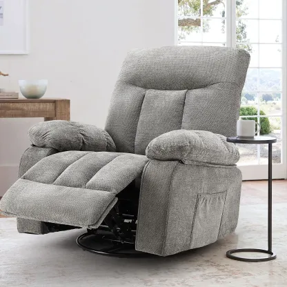 Sillón reclinable y mecedora DUMOS con masaje y calefacción
