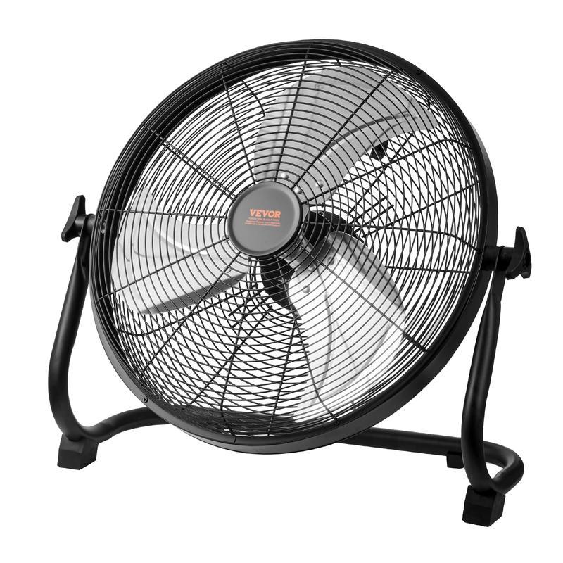 Ventilador inalámbrico VEVOR de 16 pulgadas: ventilador personal portátil y silencioso para el hogar o la oficina, con cabezal pivotante manual de 360 ​​grados, regulación de velocidad continua, alta velocidad y funcionamiento inalámbrico; ventilador de s