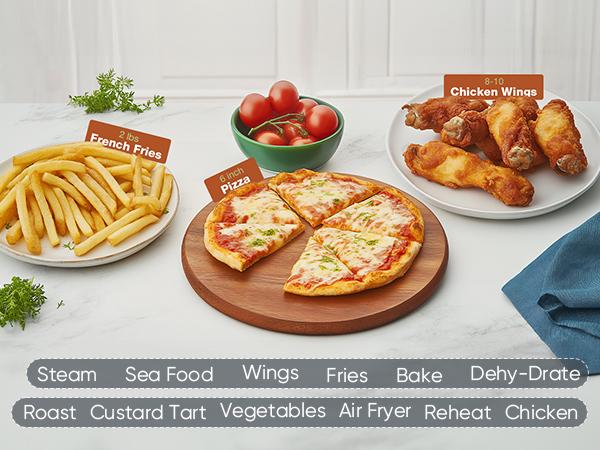 12-in-1 Air Fryer 6.34 QT with Dishwasher Safe Parts &mdash; Roast, Crisp, Reheat & Dehydrate | Includes 20 Healthy Recipes