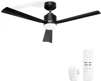 Ventilador de techo de perfil bajo de 52 pulgadas con luz y control remoto