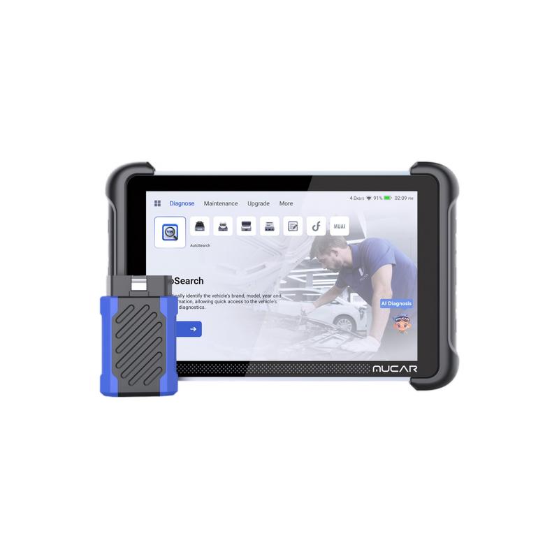 Summervibes MUCAR — Herramienta de escaneo automotriz OBD2 asistida por IA, con actualizaciones gratuitas de por vida; escáner OBD2 de sistemas completos (modelo 892BT); herramienta de diagnóstico bidireccional; codificación de ECU; 35 servicios; compatib