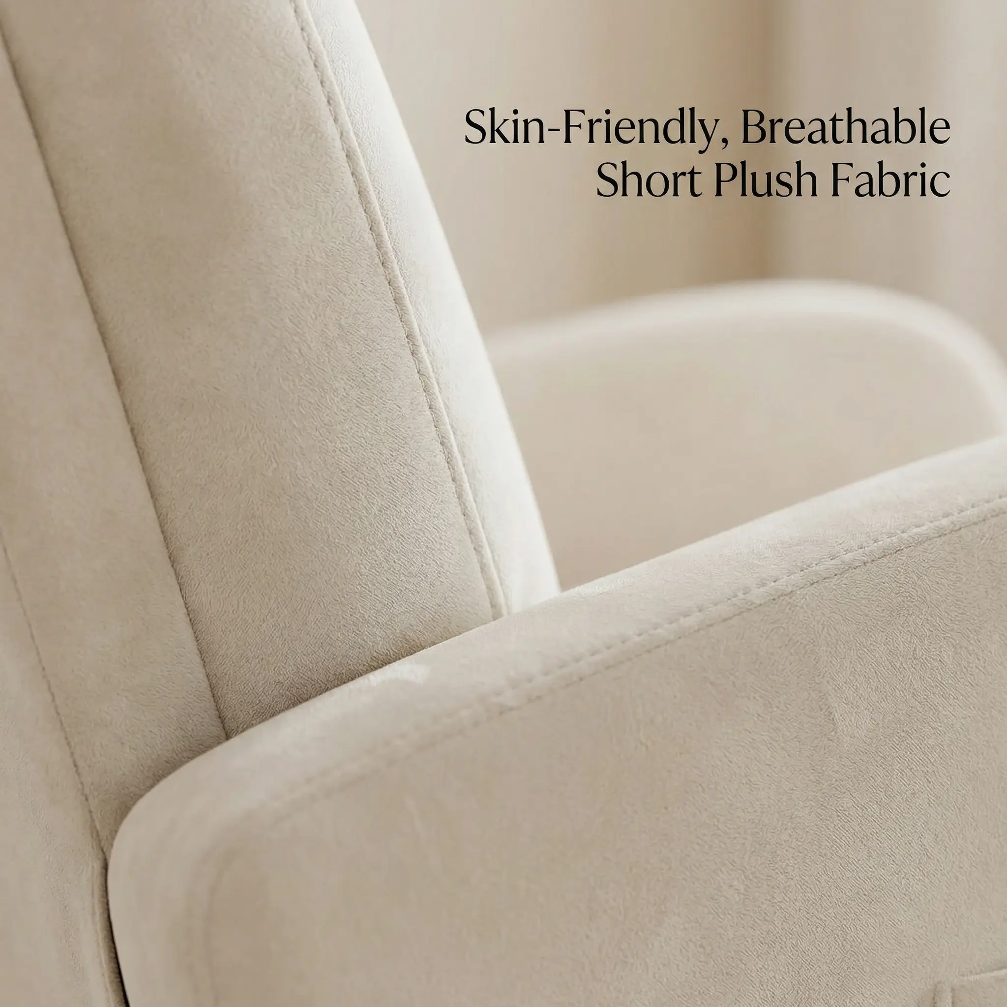 Mecedora ergonómica HIPIHOM: sillón reclinable blanco y mullido