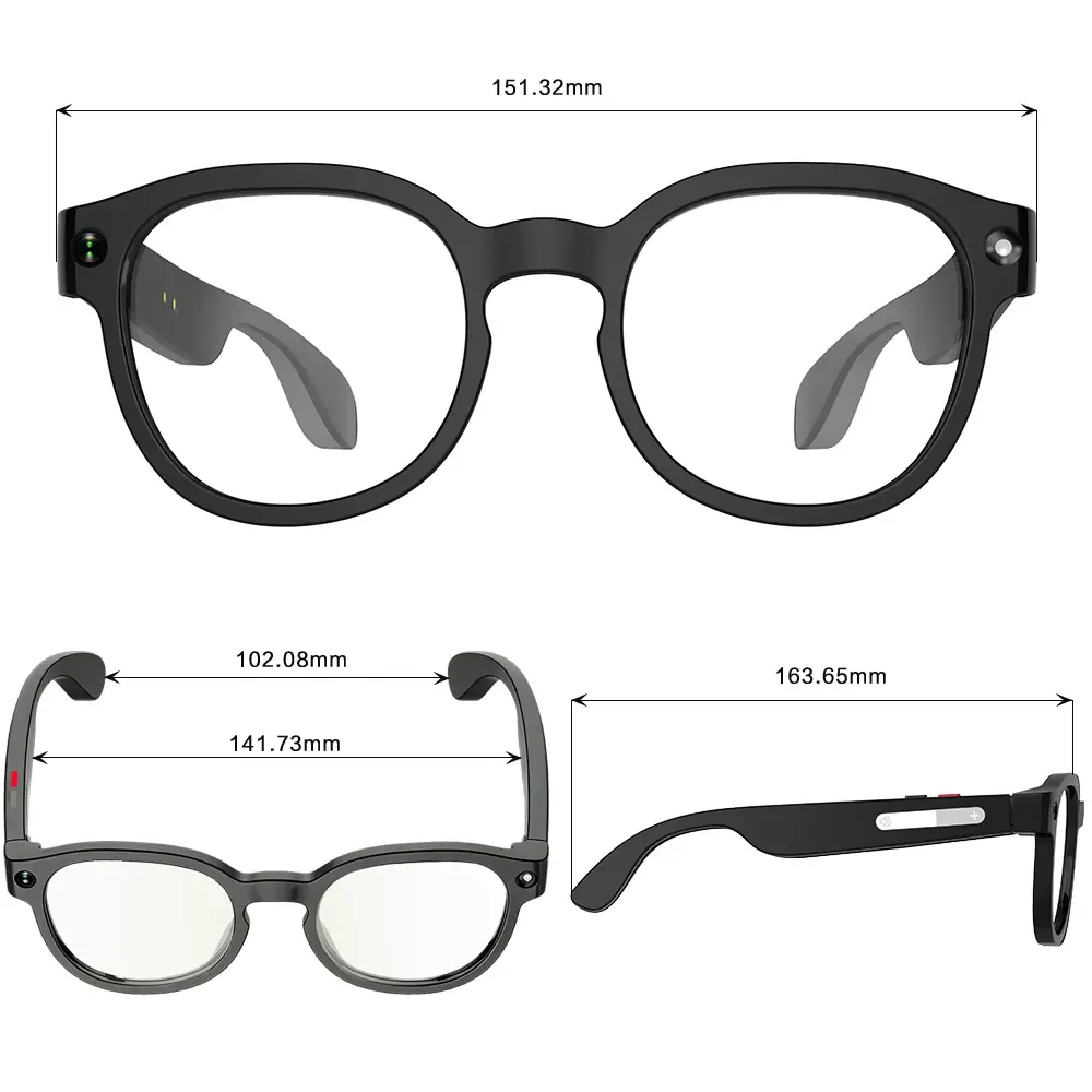 Gafas inteligentes con cámara e IA, lentes fotocromáticas con protección UV de 8 MP, traducción en tiempo real a más de 160 idiomas, audio Bluetooth, captura de fotos y vídeos con manos libres, control táctil; ideales para viajes, actividades al aire libr