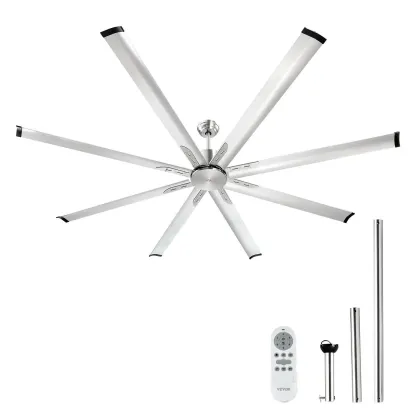 Ventilador de techo con luz y control remoto de 6 velocidades