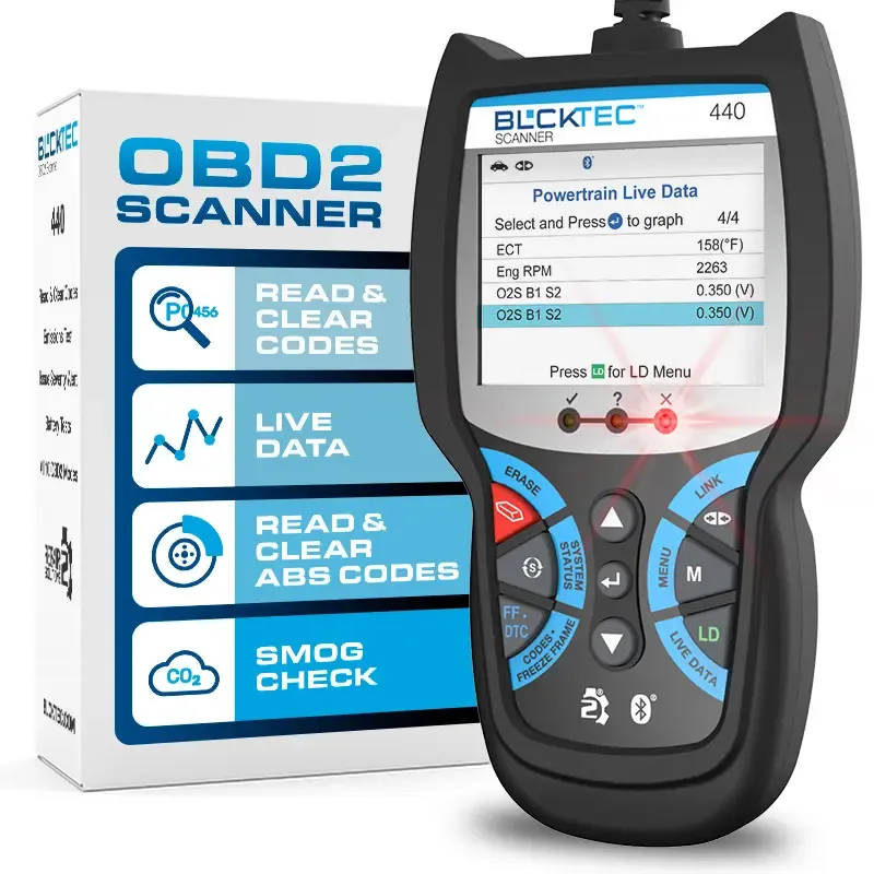 Escáner OBD2 BLCKTEC 440: Lector de códigos y herramienta para automóviles