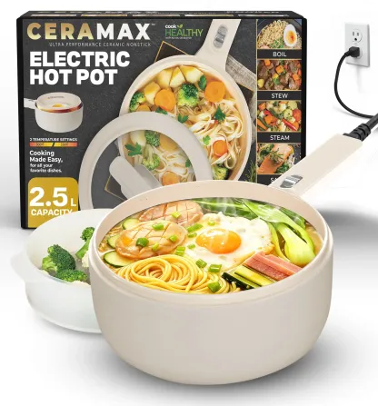Sartén eléctrica Ceramax con revestimiento cerámico antiadherente