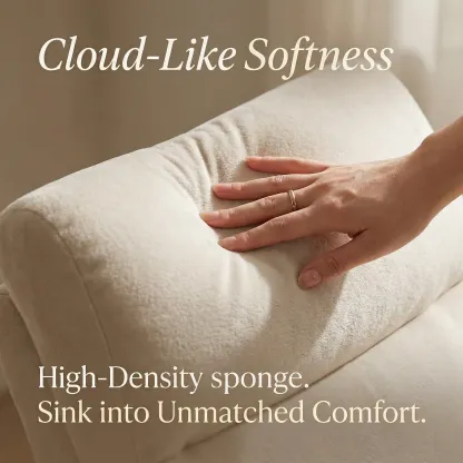 Mecedora ergonómica HIPIHOM: sillón reclinable blanco y mullido
