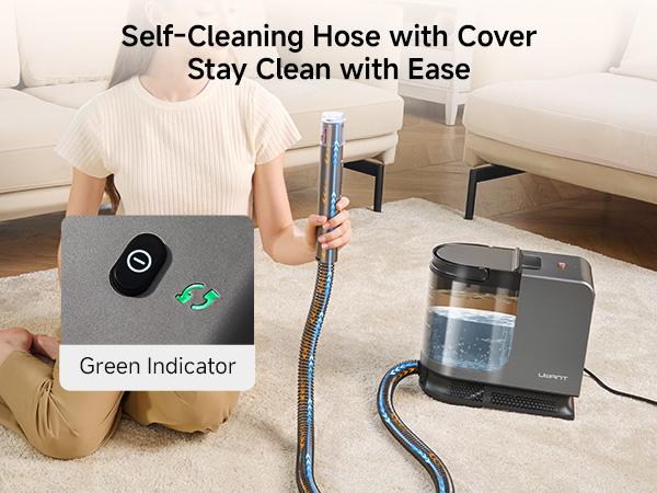 UWANT Steam Carpet Cleaner with 212&deg;F Steam & 140&deg;F Hot Water Mode, 18kPa Suction Upholstery Spot Cleaner for Car，Couch, Mattress, Pet Stains & Professional Deep Cleaning