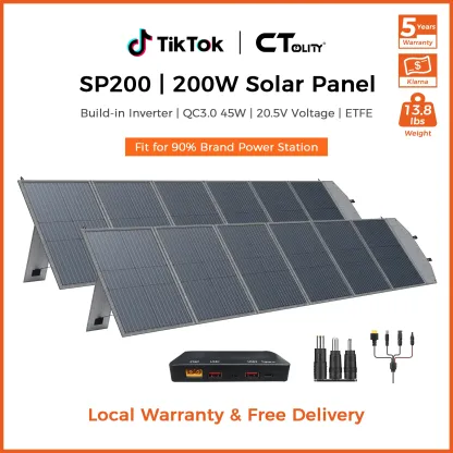 Panel solar plegable SP400 de 400 W para acampada
