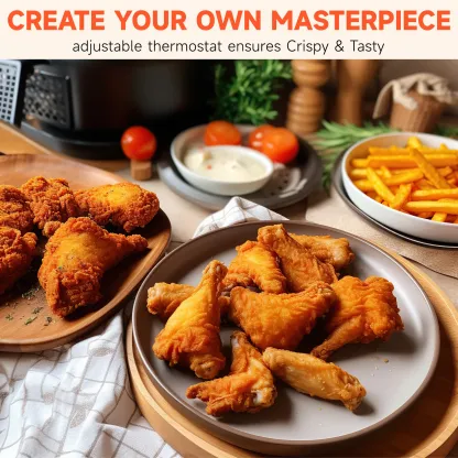 SUSTEAS 1500W Electric Deep Fryer with Temperature Control