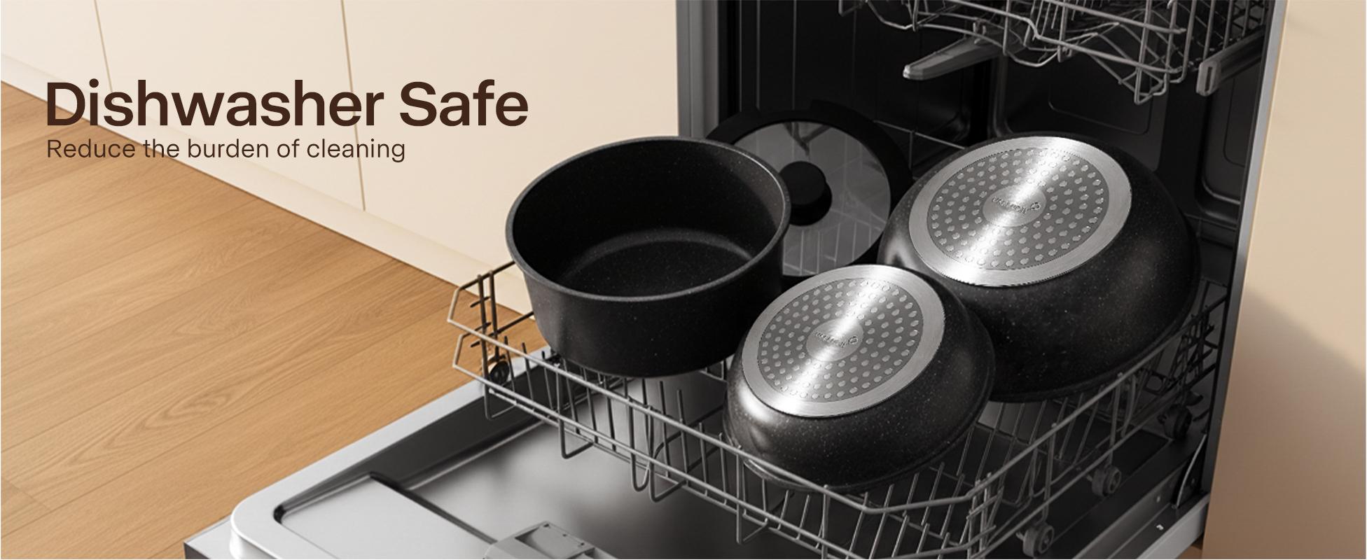 USELUCK-Camping and Baking Removable Handles, Non-Stick Cookware Sets, Essential Stackable Non-Stick Cookware Sets (Oven Safe and RV Friendly), Multiple Colors, Multiple Combinations Available,father'sdaygifts,campingessentials,campinggear