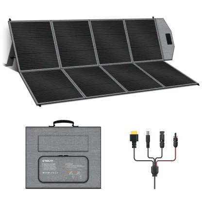 Panel solar plegable SP400 de 400 W para acampada