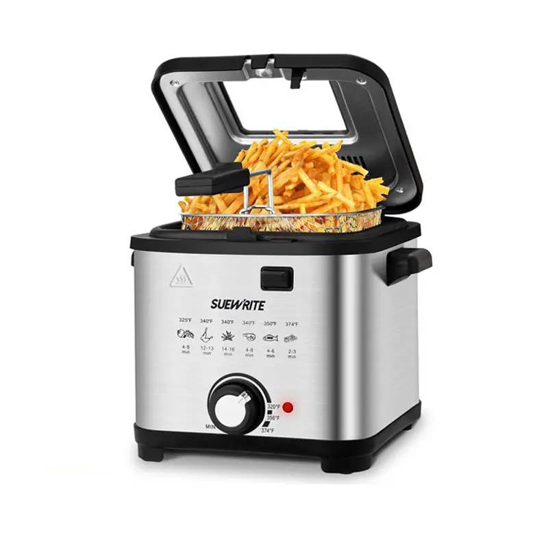 SUSTEAS 1500W Electric Deep Fryer with Temperature Control