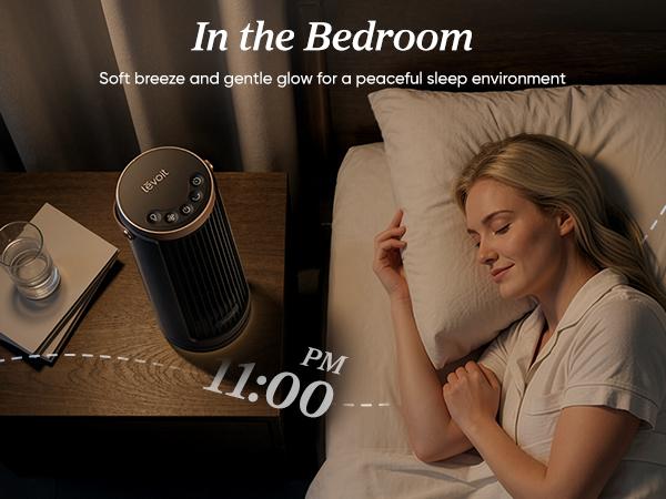 LEVOIT New Arrival Windi Tower Fan, Portable, Up to 20H Runtime, 5 Speeds + Turbo, 0&ndash;90&deg; Oscillation, 20dB Quiet DC Motor, 23 ft/s Airflow, Night Light, Foldable Charging Base, Timer 2/4/8/12H, Cooling Fan, Cordless Fan, SummerWins, DealsForYouDays