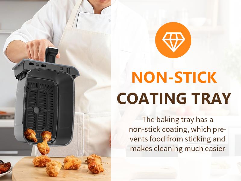 Sweetcrispy 9QT Dual Basket Digital Double Zone Air Fryer - 10-in-1 Smart Oven Fryer, Kitchen Supplies, Household Items, 2 Independent Nonstick Baskets with Easy View Windows, Sync Finish & Hi-Fry Functions, 200&deg;F&ndash;450&deg;F Wide Temp Range
