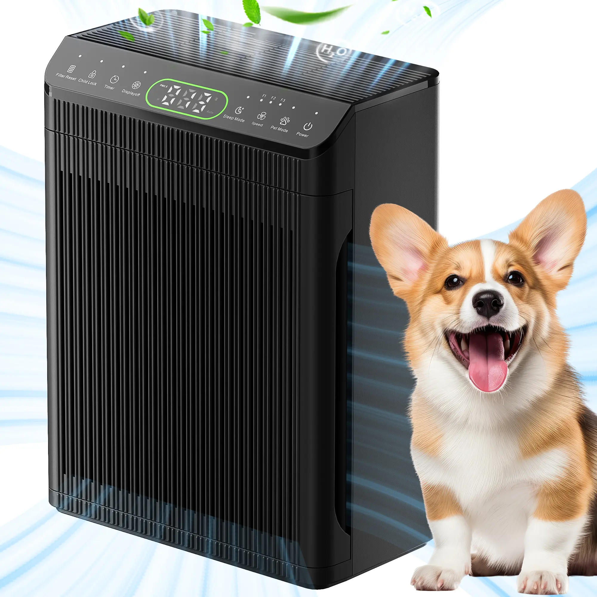 Purificador de aire 066 para espacios grandes: HEPA y modo para mascotas