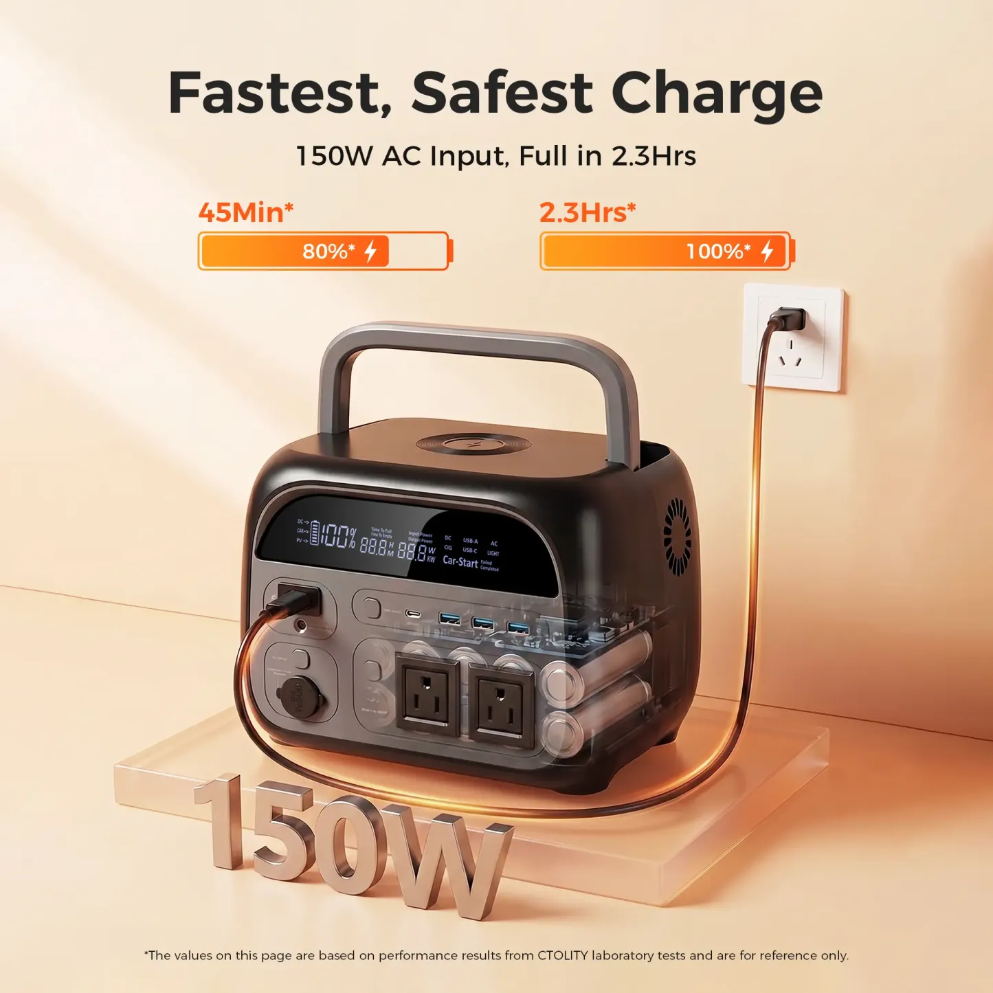 Estación de energía portátil CTOLITY AP400 de 500 W - Generador solar