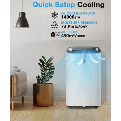 Aire acondicionado portátil de 12 000 a 14 000 BTU