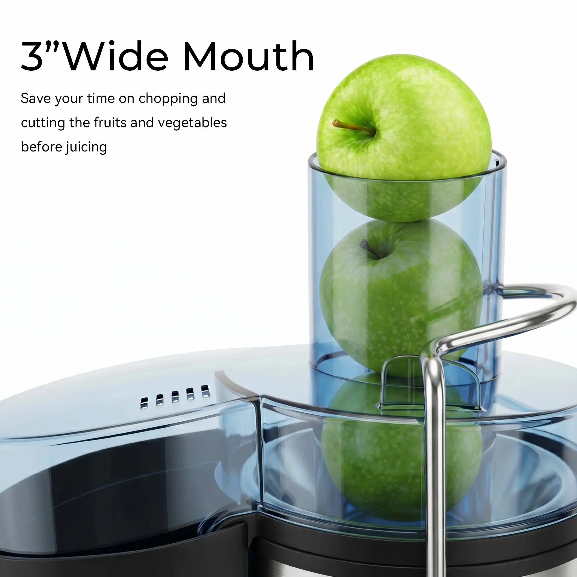 Extractor de jugo eléctrico multifunción de 800 W para frutas enteras