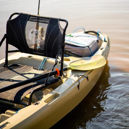 Pthtescador Pro 10 | Sit on Top Fishing Kayak with Adjustable Lawn Chair Seat | Large Front and Rear Storage | 10' 6"