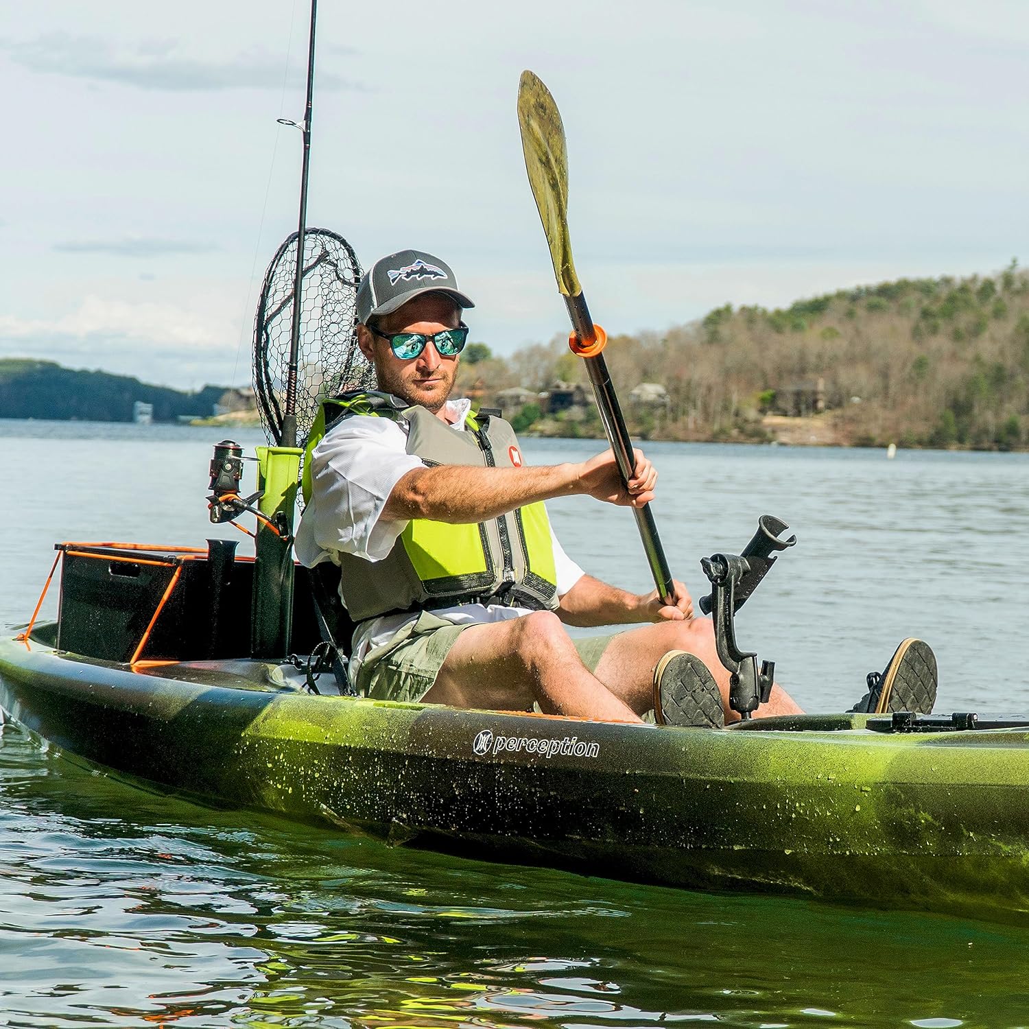 Pthtescador Pro 10 | Sit on Top Fishing Kayak with Adjustable Lawn Chair Seat | Large Front and Rear Storage | 10' 6"