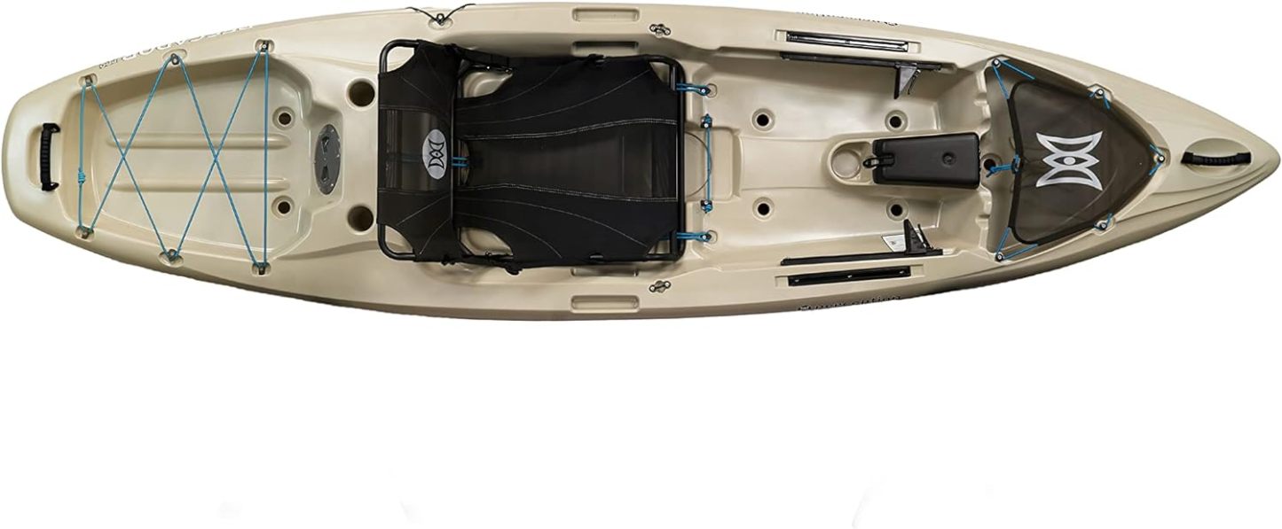 Pthtescador Pro 10 | Sit on Top Fishing Kayak with Adjustable Lawn Chair Seat | Large Front and Rear Storage | 10' 6"