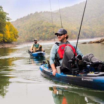 Kayaks Pthtescador Pilot 12 | Sit on Top Fishing Kayak with Pedal Drive | Adjustable Lawn Chair Seat and Tackle Storage Areas | 12' | Dapper (9351587178)