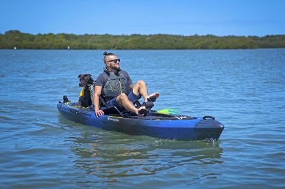 Kayaks Pthtescador Pilot 12 | Sit on Top Fishing Kayak with Pedal Drive | Adjustable Lawn Chair Seat and Tackle Storage Areas | 12' | Dapper (9351587178)