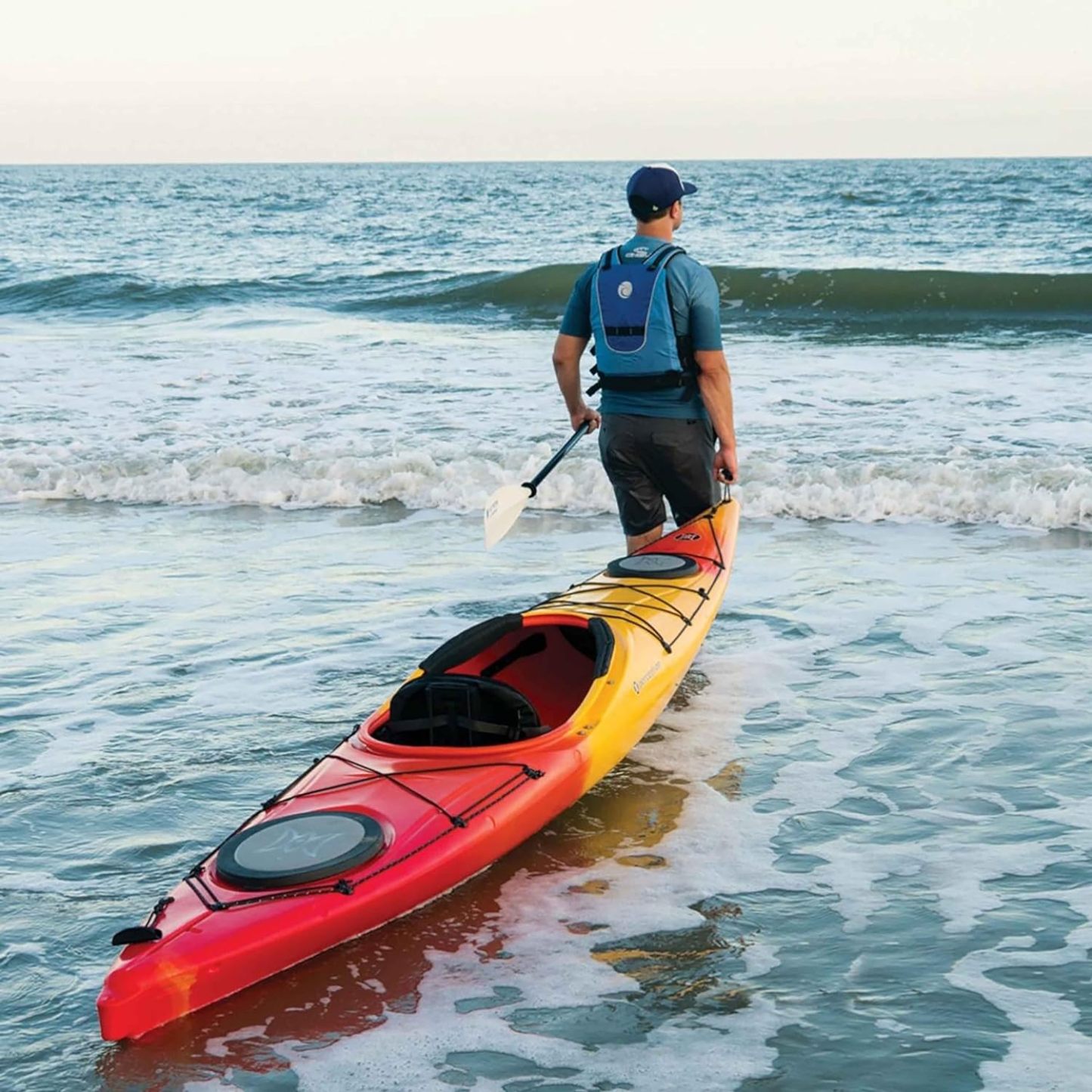 Kayaks Carolina 14.0 Kayak, Red/Yellow