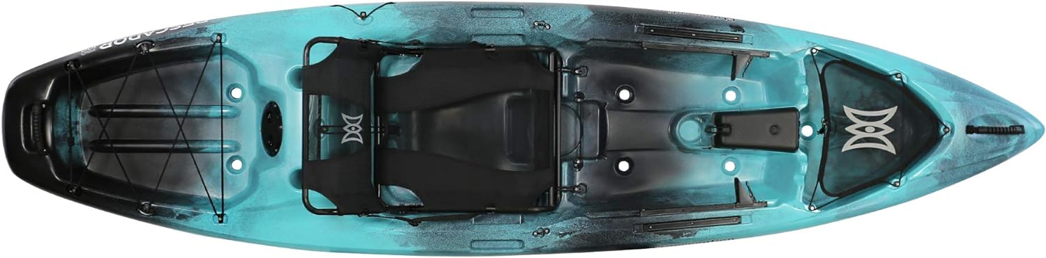 Pthtescador Pro 10 | Sit on Top Fishing Kayak with Adjustable Lawn Chair Seat | Large Front and Rear Storage | 10' 6"