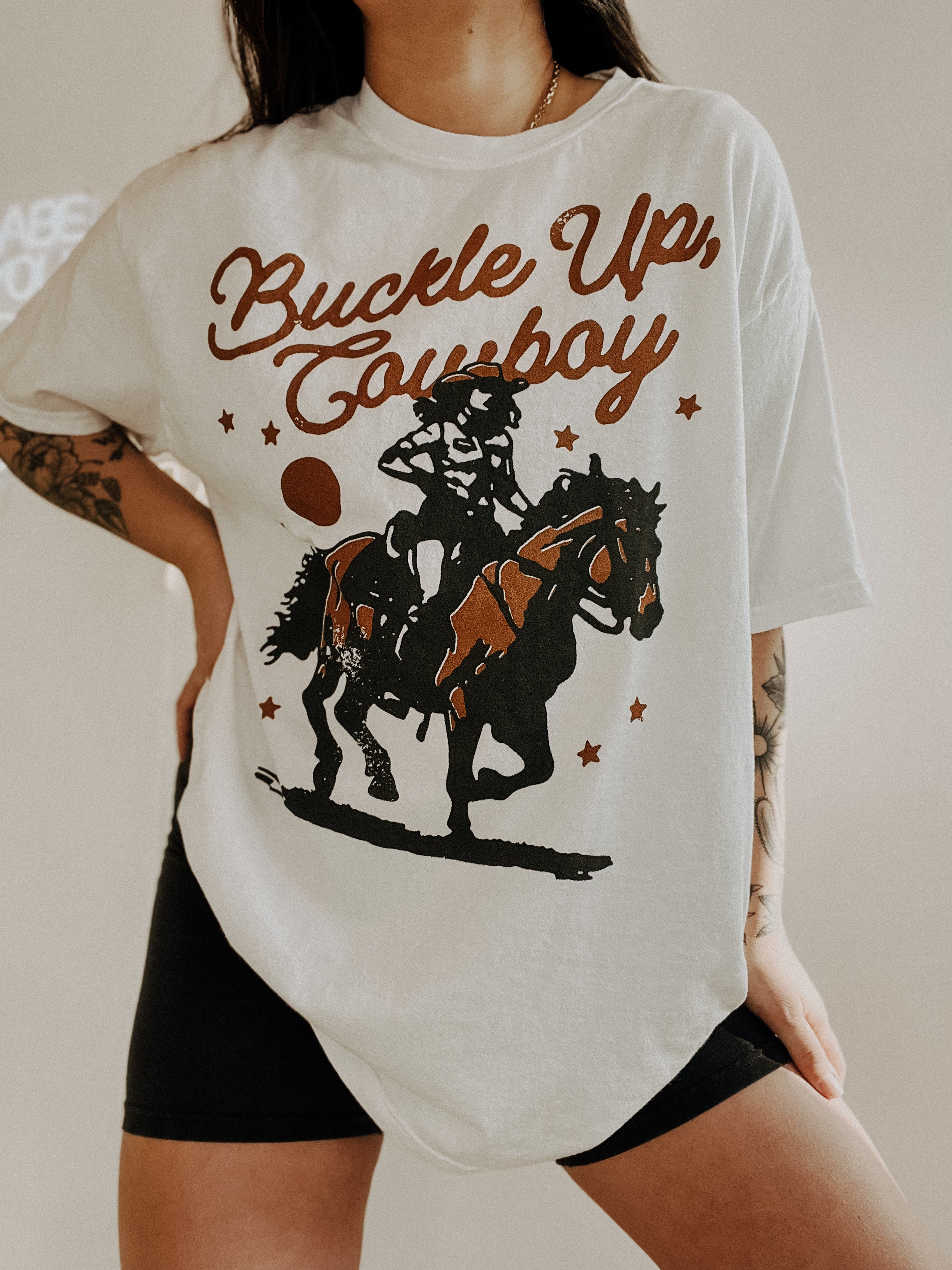 Buckle Up Cowboy Tee