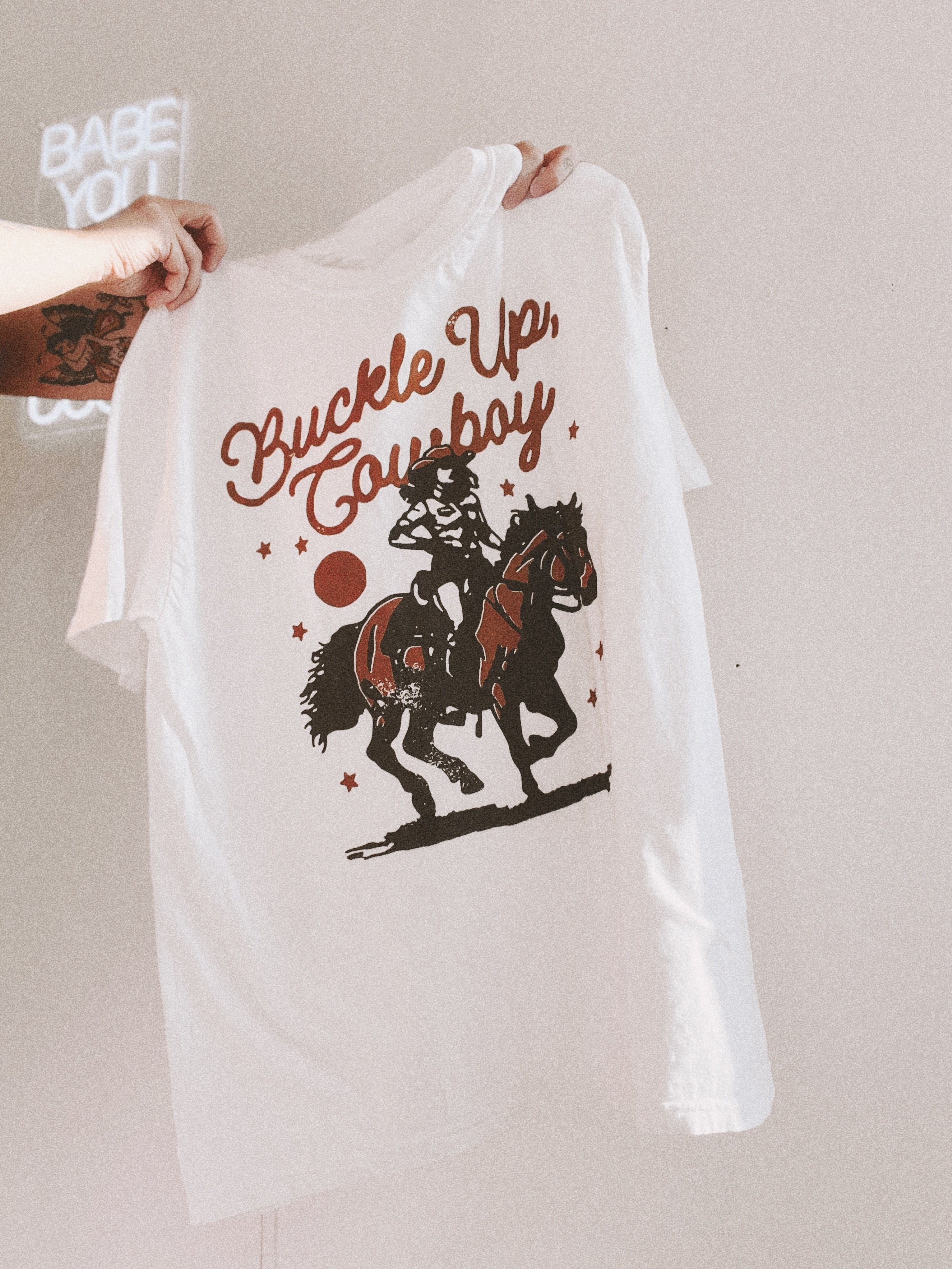 Buckle Up Cowboy Tee
