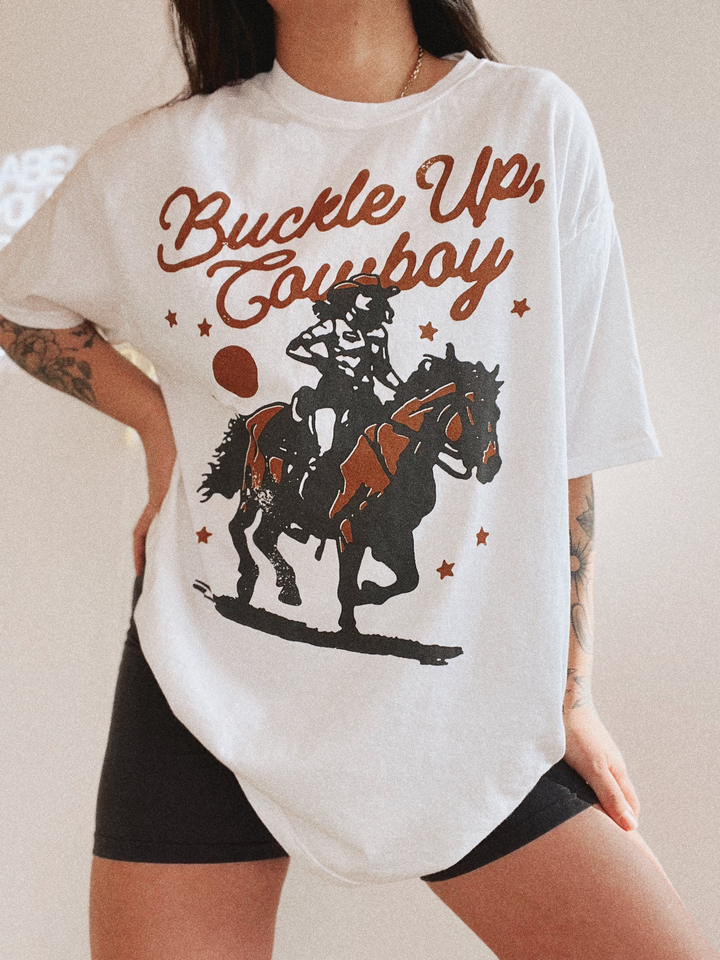 Buckle Up Cowboy Tee