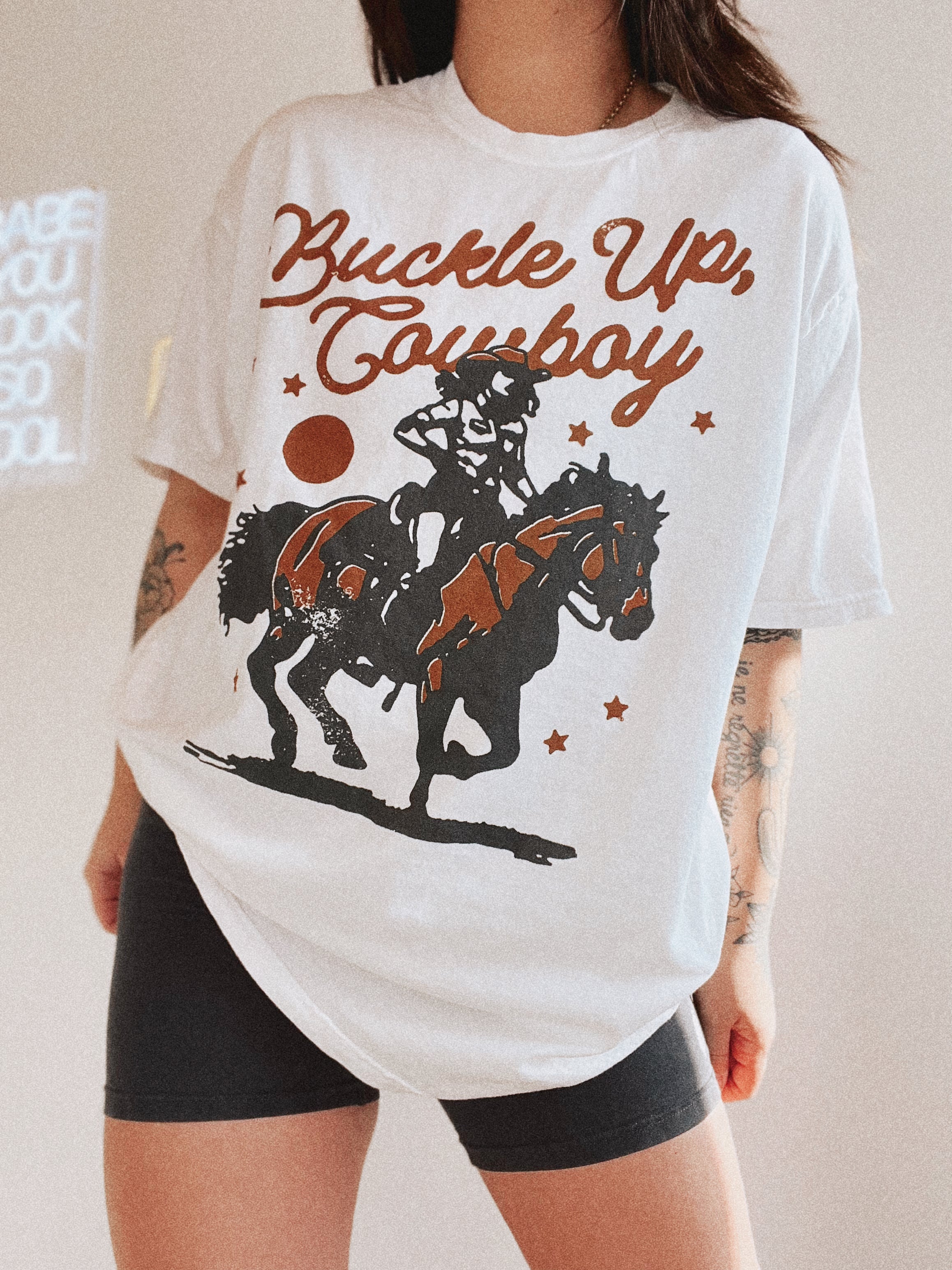 Buckle Up Cowboy Tee