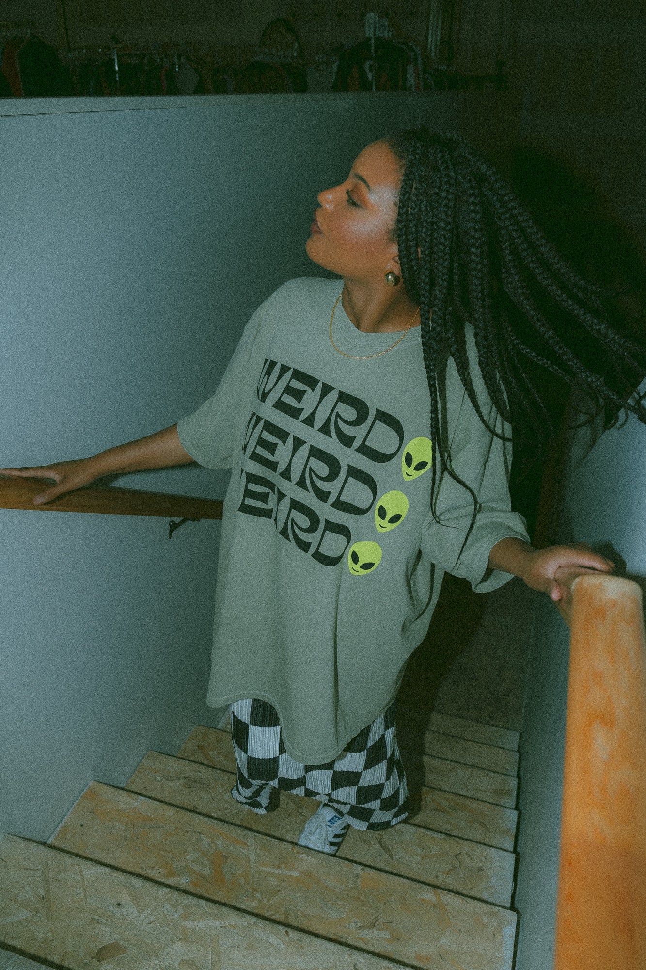 Weirdo Tee in Sage