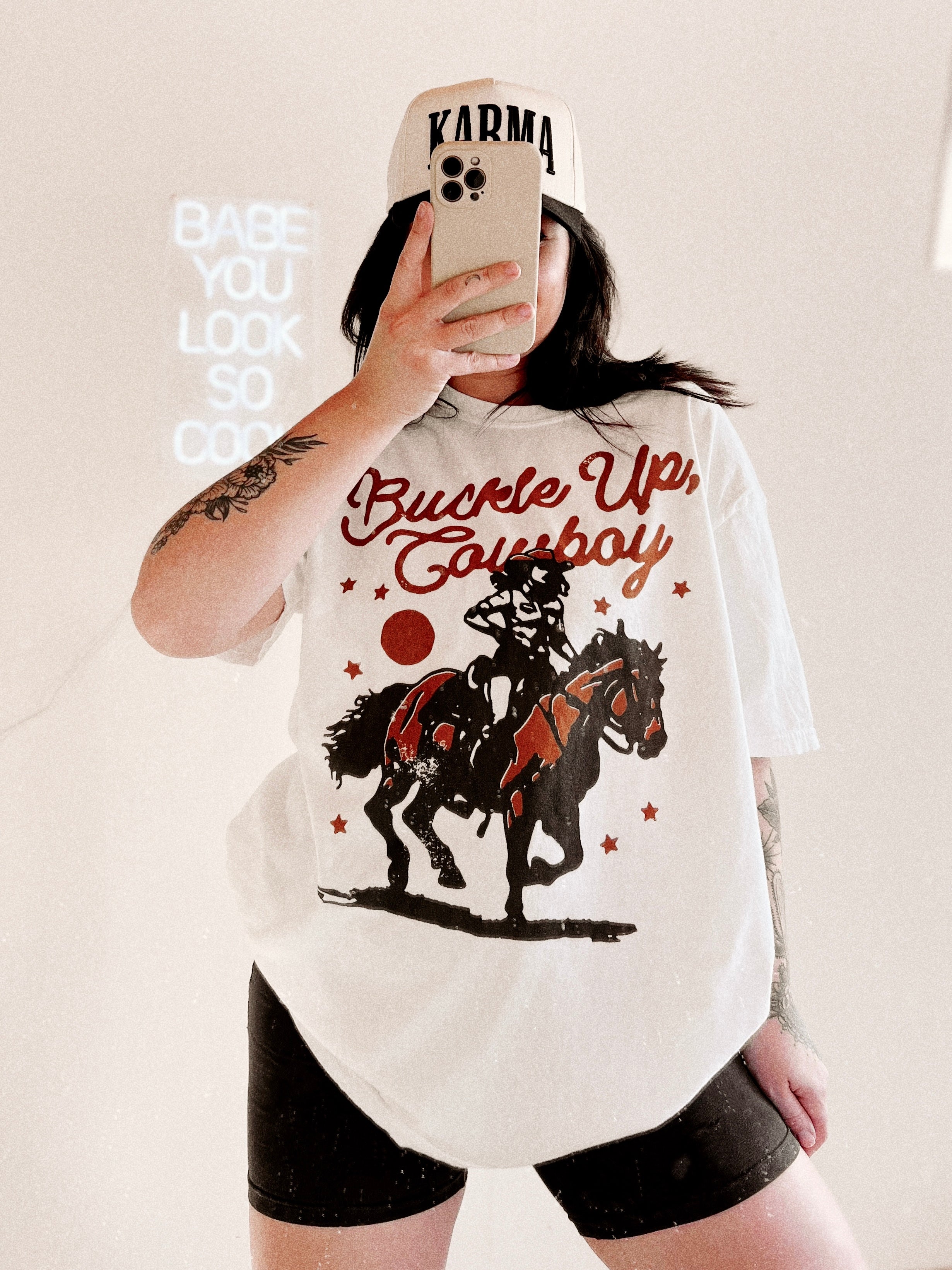 Buckle Up Cowboy Tee