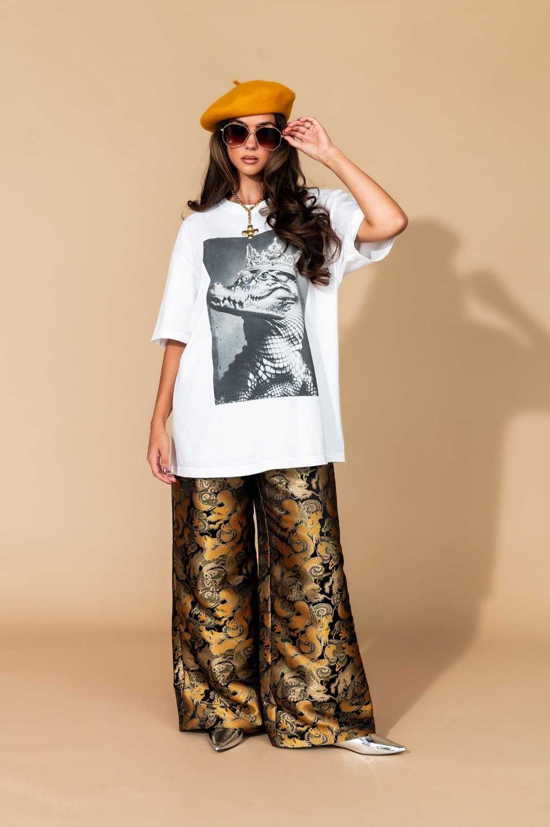 Don't Let Your Crown Slip Oversized Crocodile Tee *RESTOCKED*