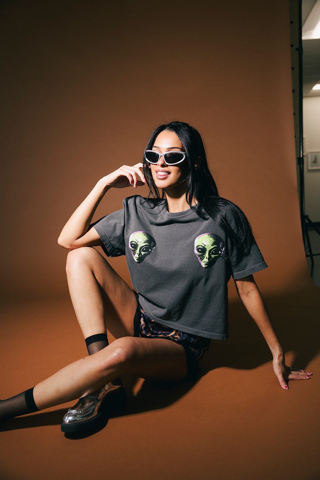 Greetings Earthling Alien Boxy Tee *RESTOCKED*