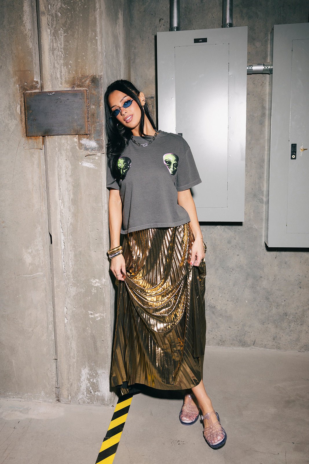 Greetings Earthling Alien Boxy Tee *RESTOCKED*