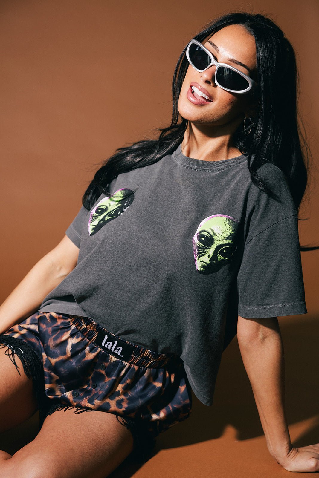 Greetings Earthling Alien Boxy Tee *RESTOCKED*