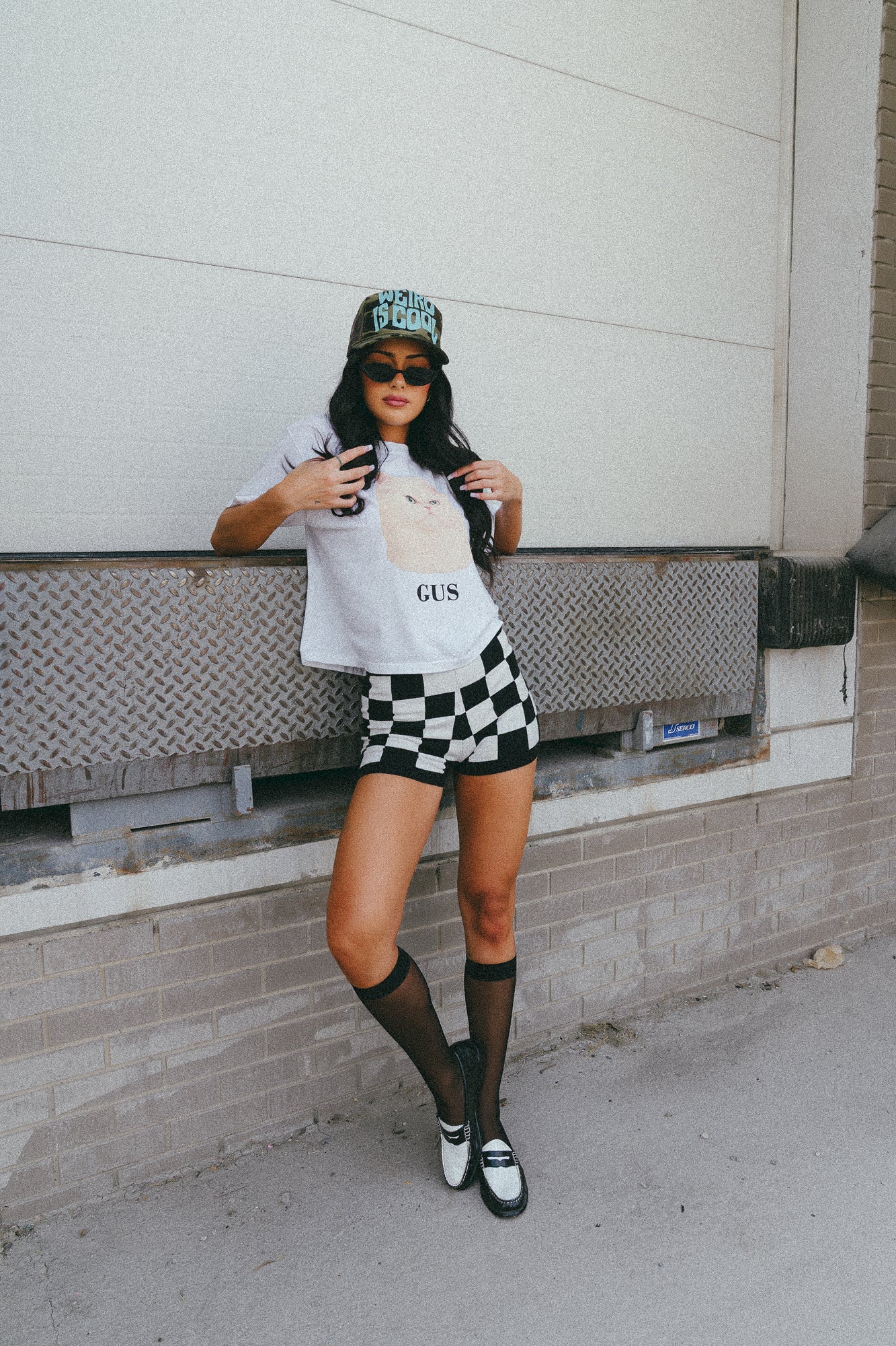 Gus The Cat Vintage-Inspired Boxy Tee